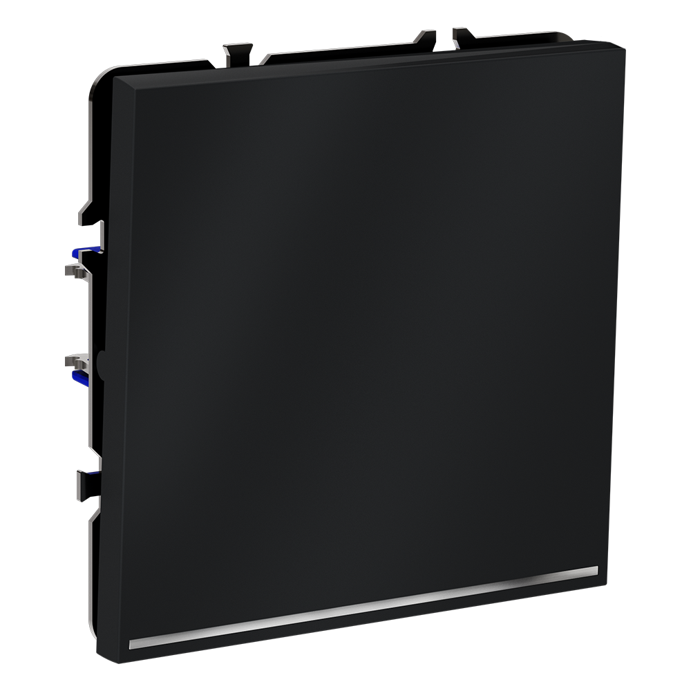 Выключатель одноклавишный с подсветкой Voltum S70 VLS010207 (графит)