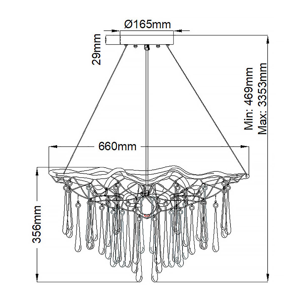 Подвесная люстра Hinkley Laguna (hk) QN-LAGUNA-4P