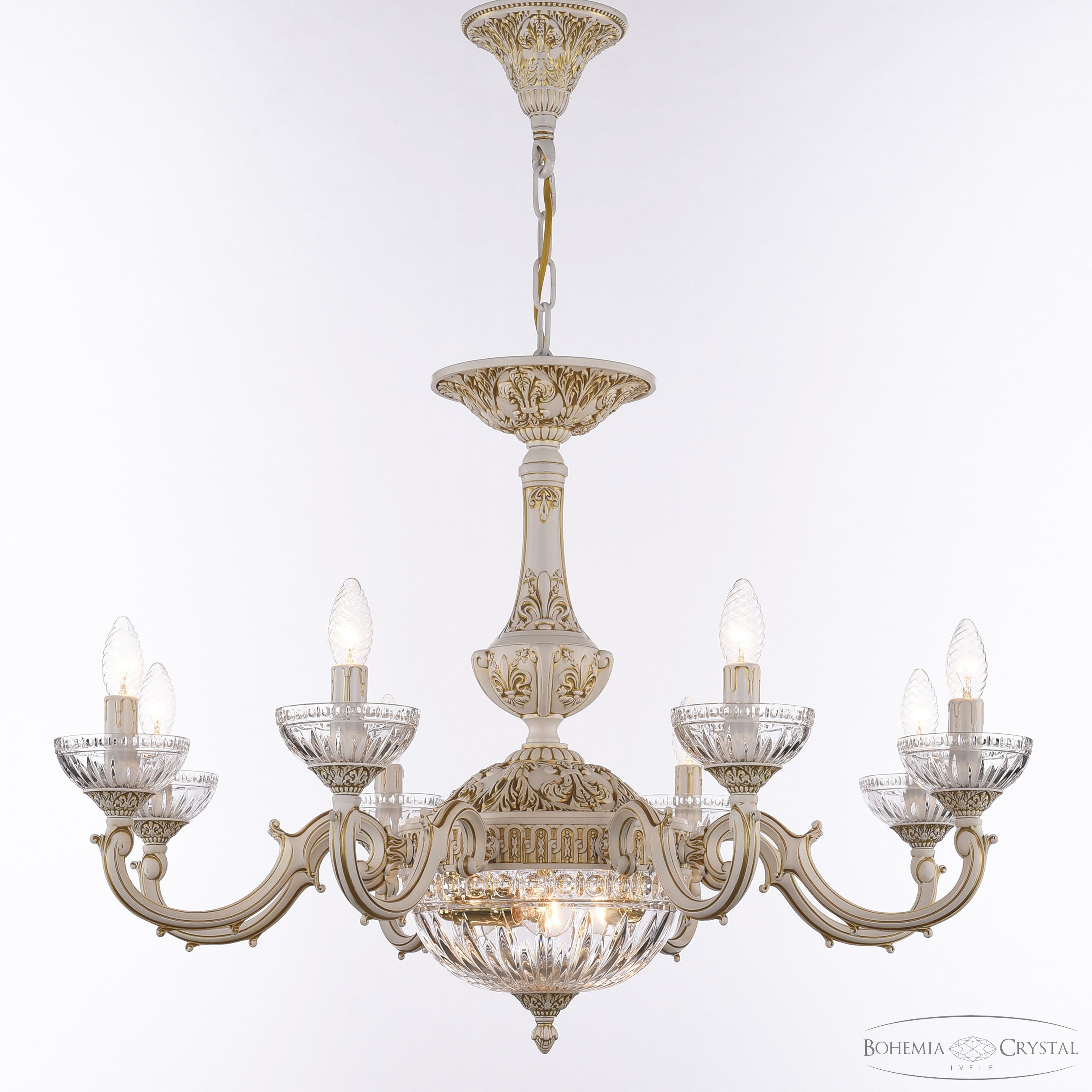 Подвесная люстра Bohemia Ivele Crystal AL78101P/8/250 WMG P Clear/M-1G