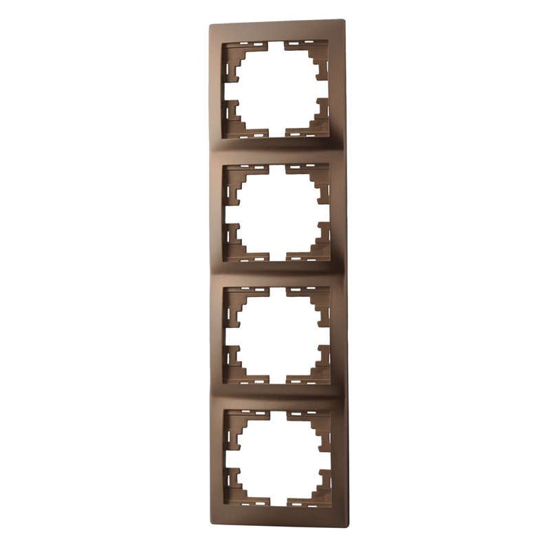 Рамка 4-местная вертикальная Lezard Mira 701-3100-154