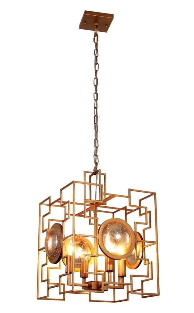 Подвесная люстра Crystal Lux Cuento SP4 Gold