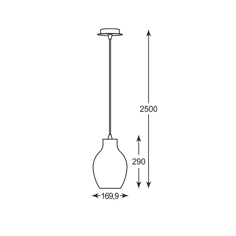 Подвесной светильник Zumaline BRESSO P19066A-D18
