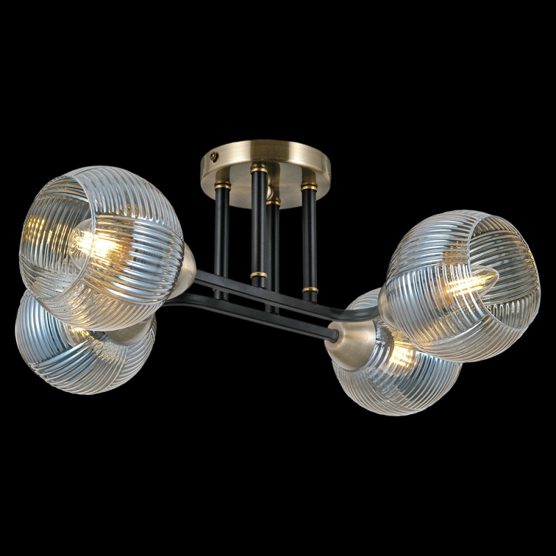 Люстра на штанге Illumico IL0395-4CSQ-79 BK AB