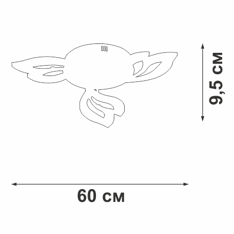 Потолочная люстра Vitaluce V2520-0/3PL
