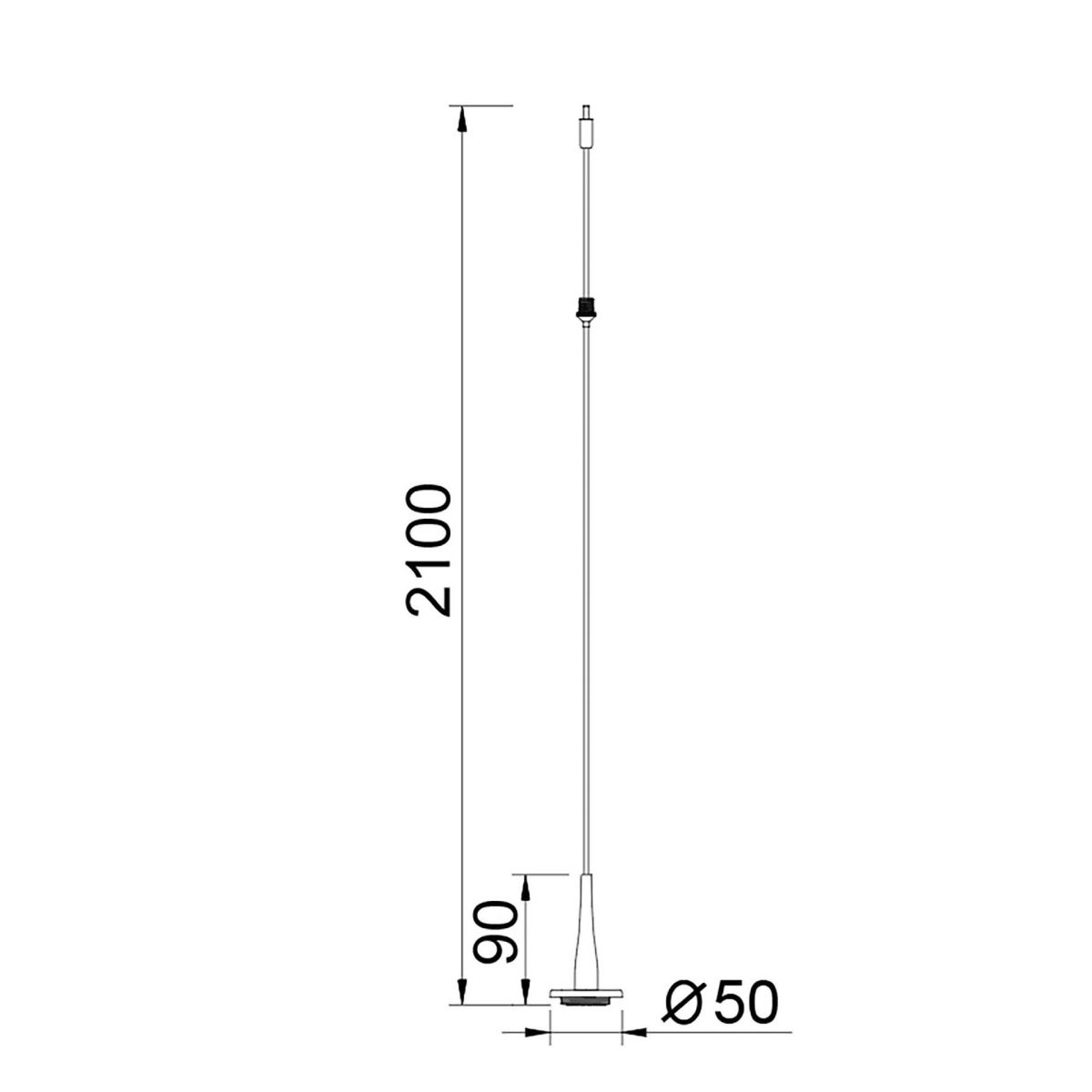 Подвес светодиодный без плафона и основания Mantra Andromeda 9343