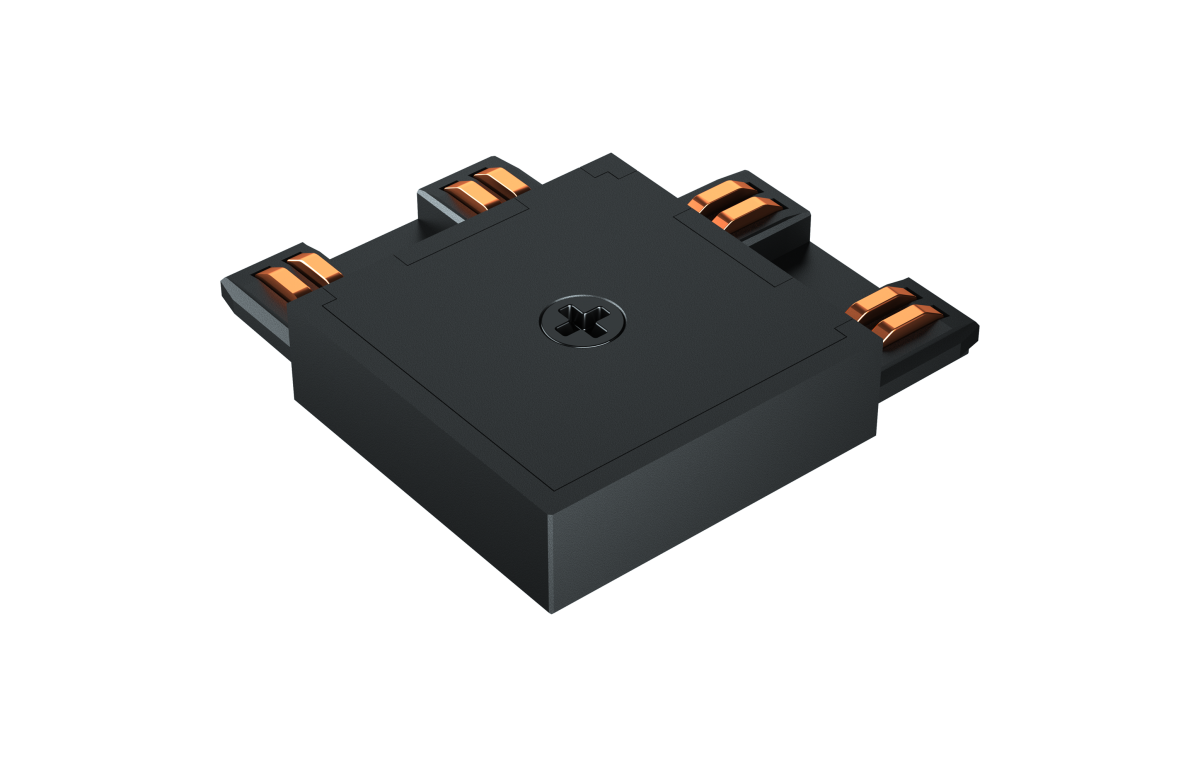 Угловой соединитель Luminotti Easyslim L.400.3.BK