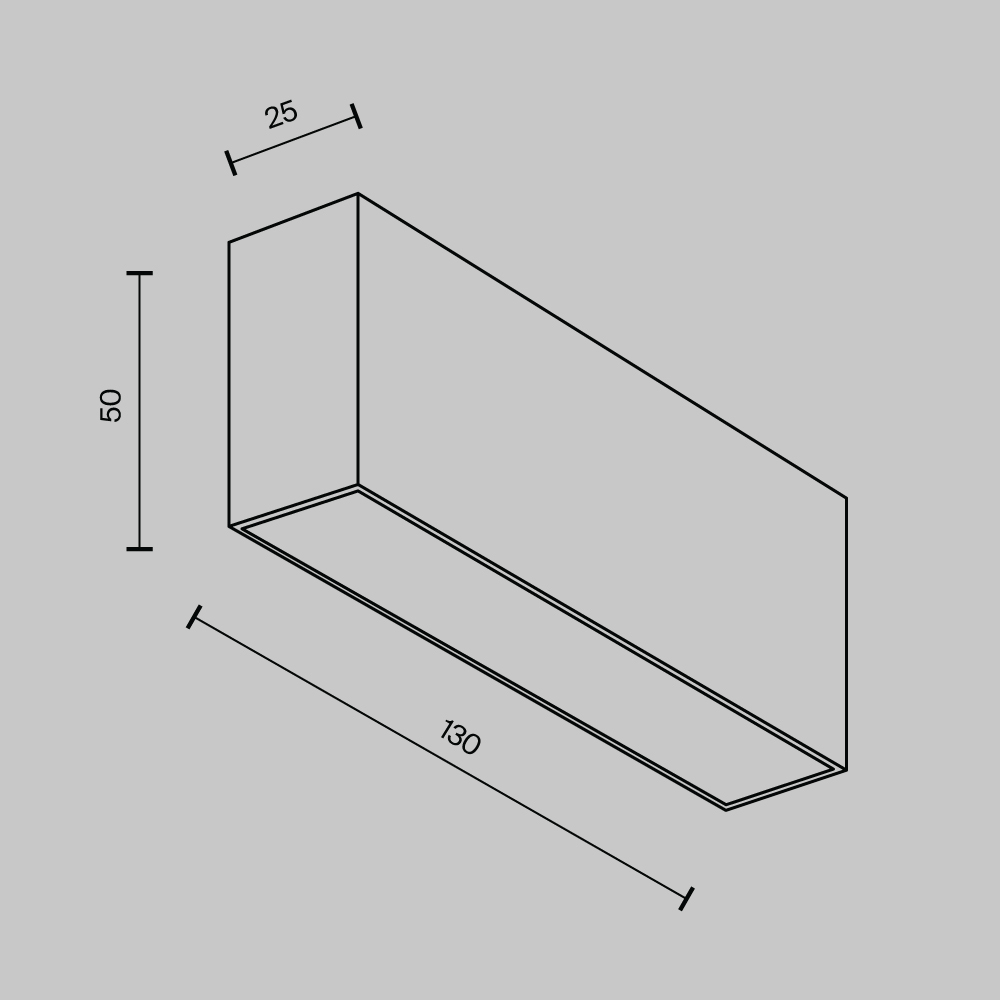 Линейный потолочный светильник Maytoni Basis C068CL-12W3-6K-W
