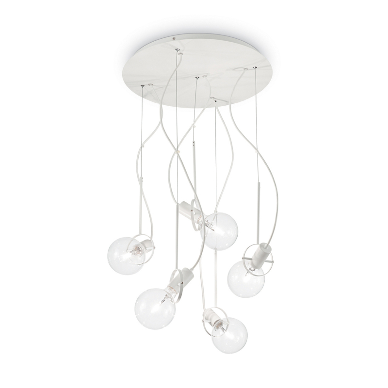 Подвесная люстра Ideal Lux Radio SP5 Bianco 141138