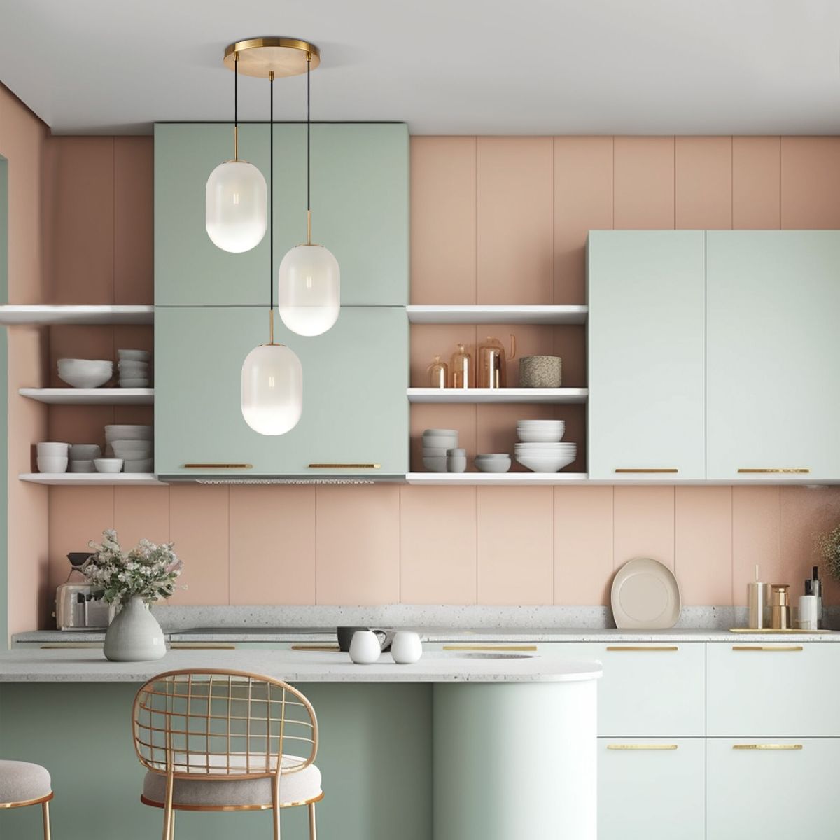 Подвесной светильник Eurosvet Loona 60161/3 латунь a065613