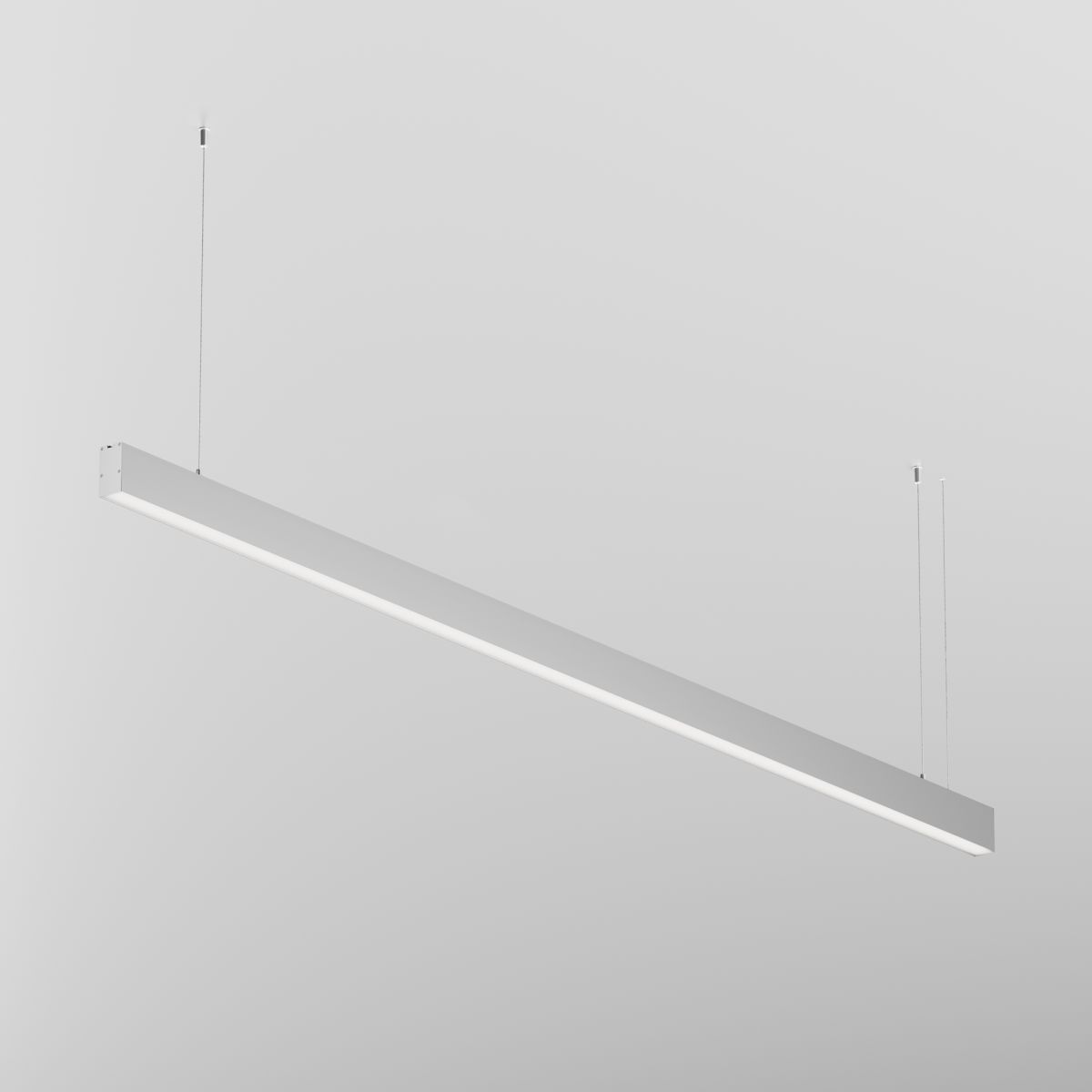 Линейный подвесной светильник Maytoni Technical 3000K 35x67 (Серебро, 2 м) LL312039