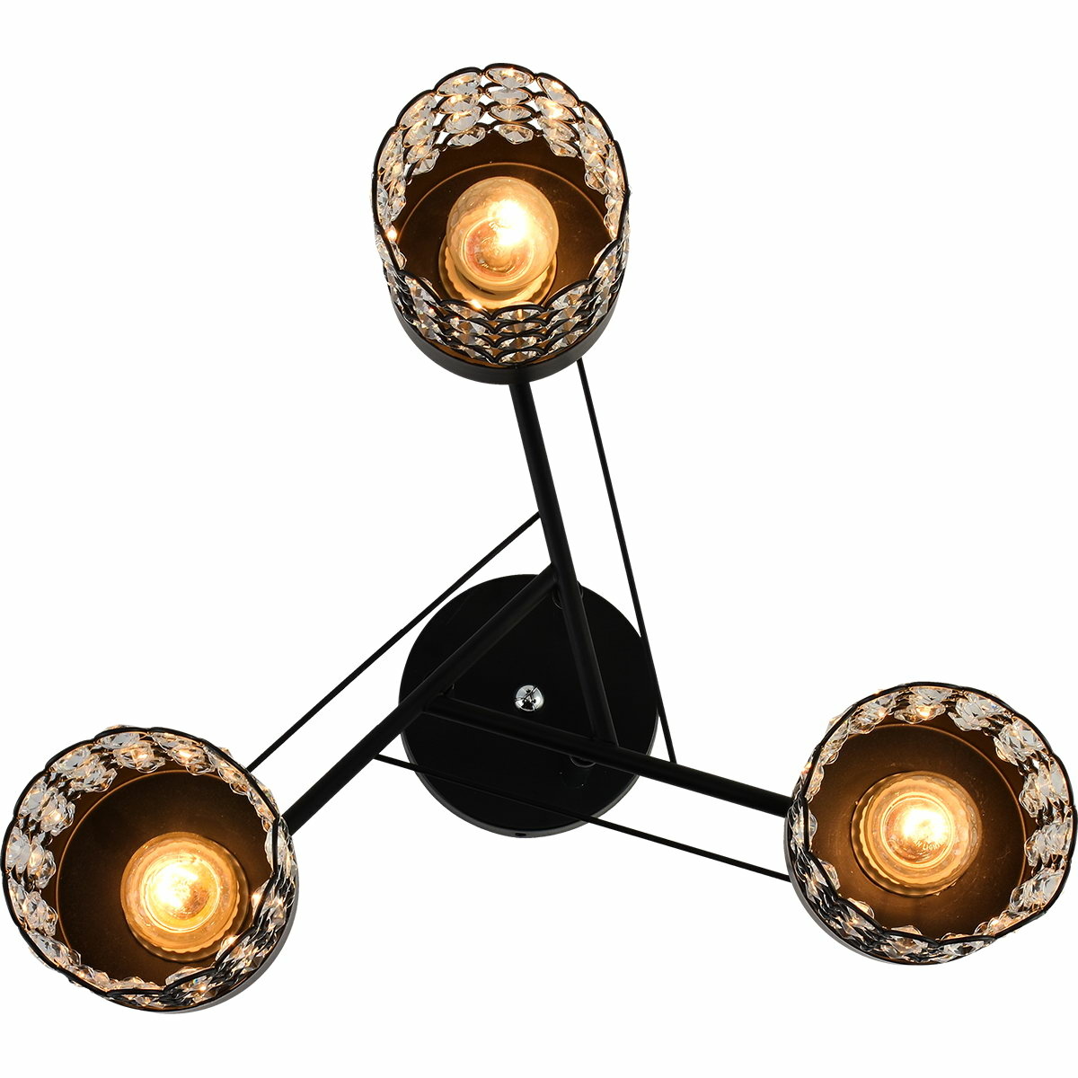 Люстра на штанге Reluce 01312-0.3-03 BK+CR
