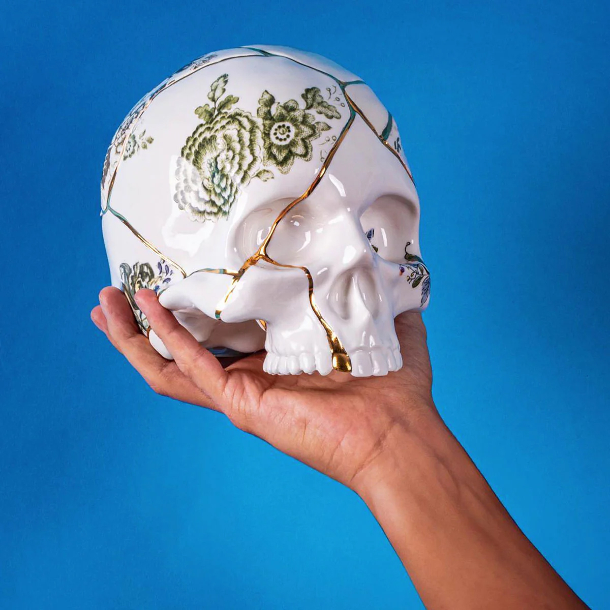 Статуэтка Skull Seletti Kintsugi  09943