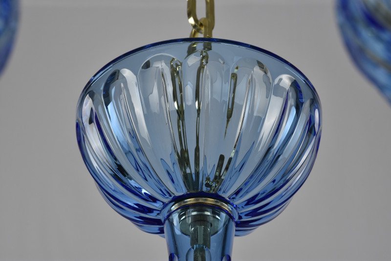 Подвесная люстра Bohemia Ivele Crystal 1311/10/300 G Aq/Aquamarine/M-1H