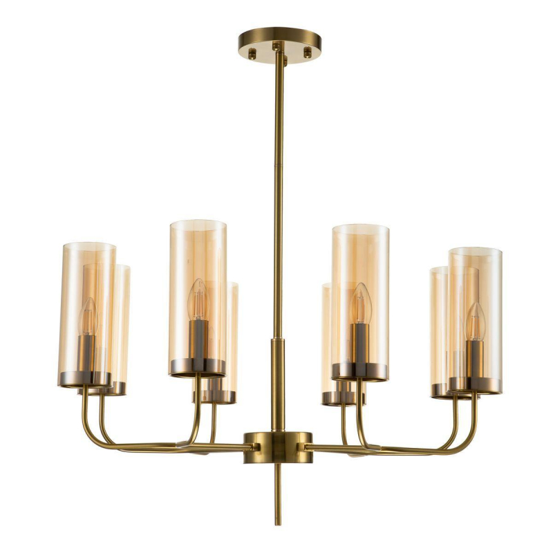 Люстра на штанге Indigo Balletto 13014/8R Brass V000253