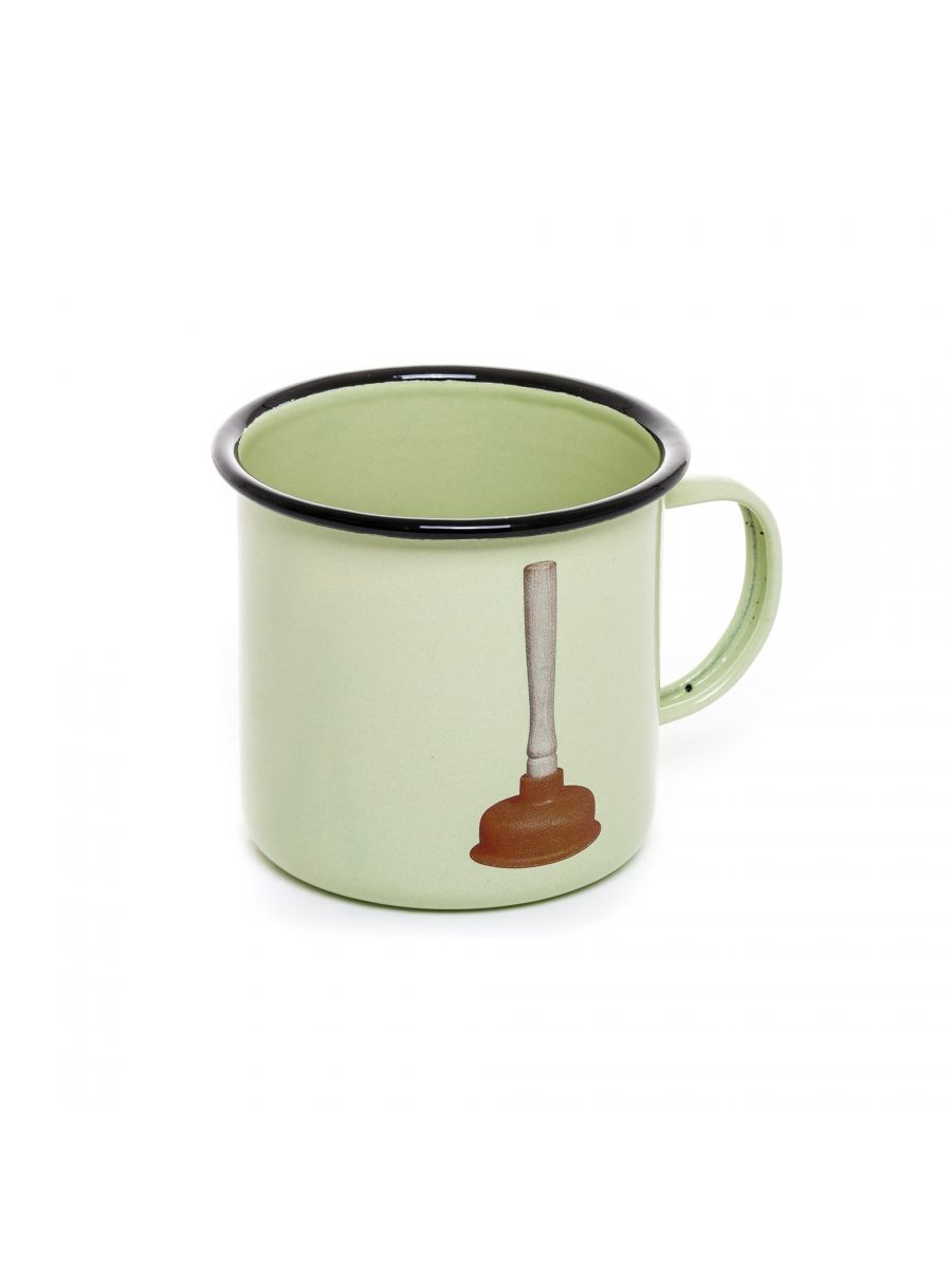 Кружка Mug Plunger Seletti Toiletpaper Enamel 16859