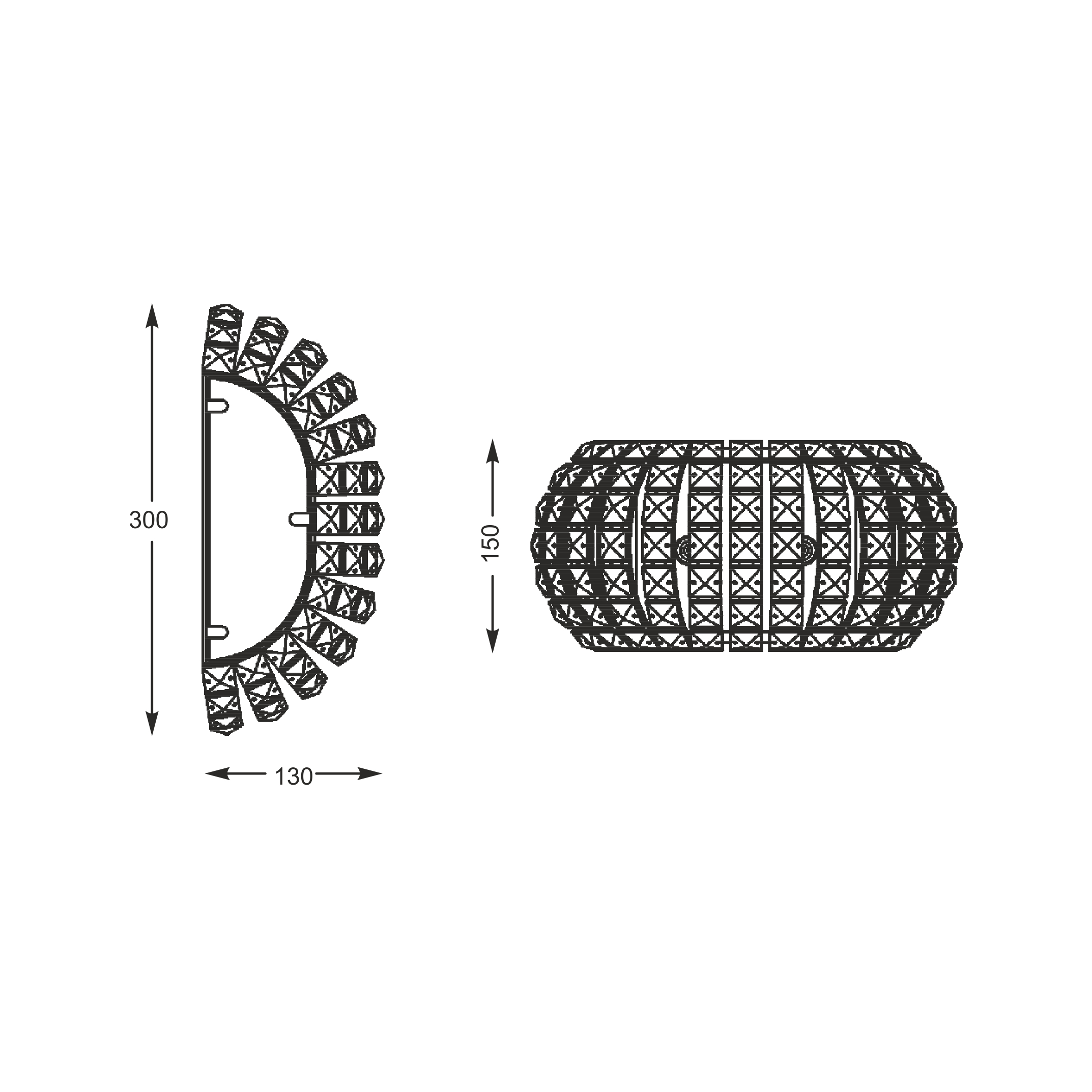 Бра Zumaline ANTARCTICA W0174-02S-F4AC