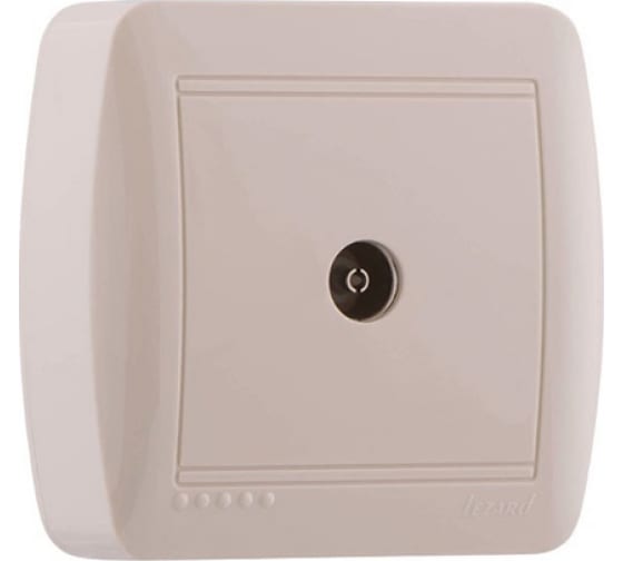 Розетка ТВ проходная Lezard Demet 711-0300-129