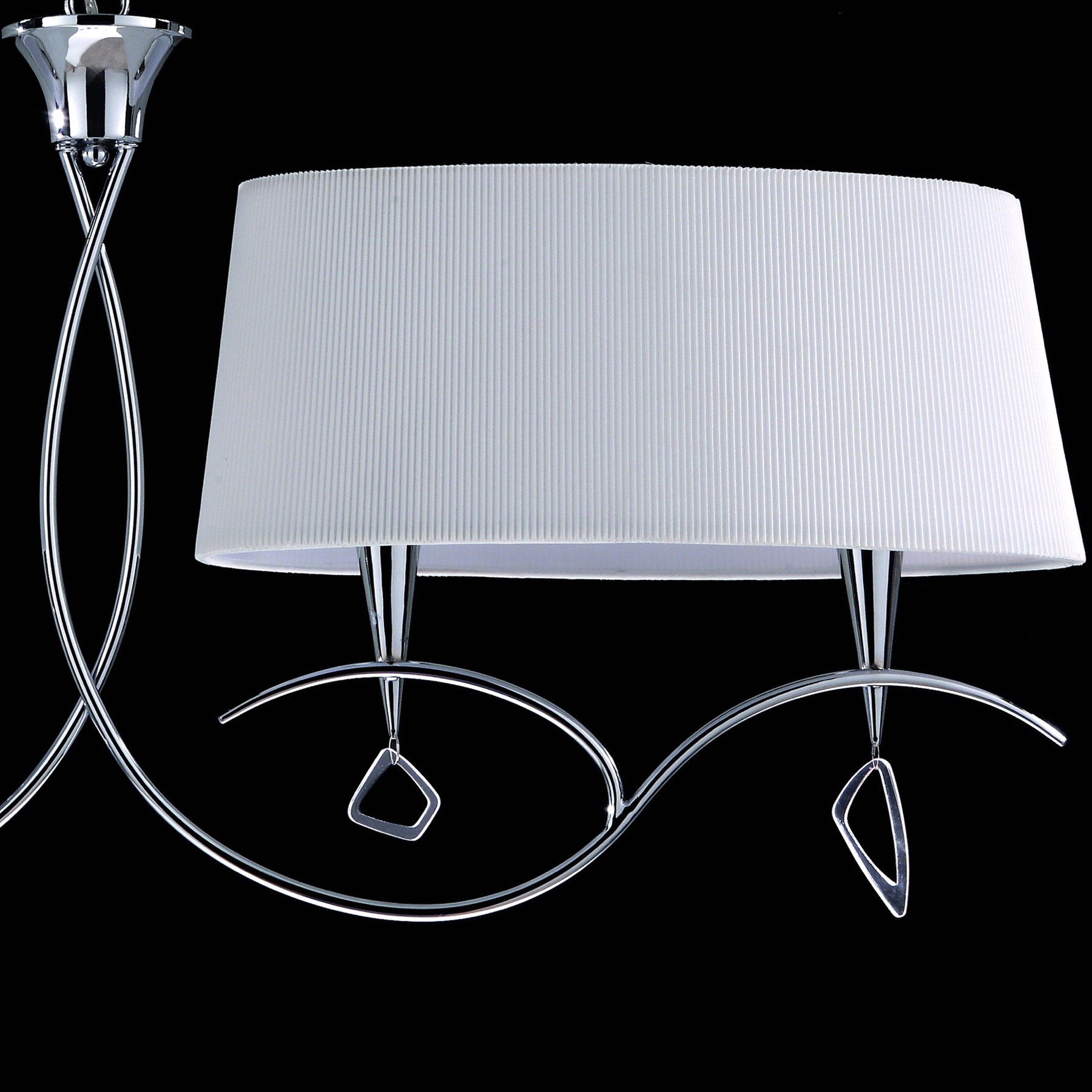 Подвесная люстра Mantra Mara Chrome - White 1642