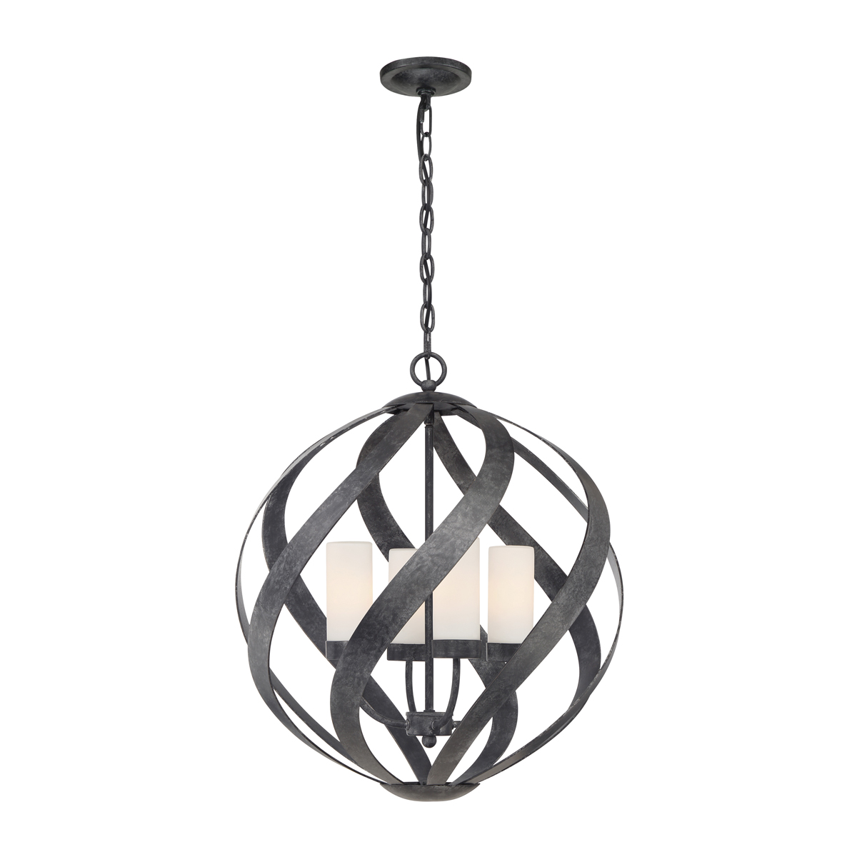 Подвесной светильник Quoizel Blacksmith QN-BLACKSMITH-4P-OBK