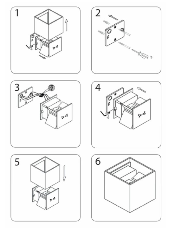 Архитектурный светильник Elvan GW-310A-6W-WW-Wh