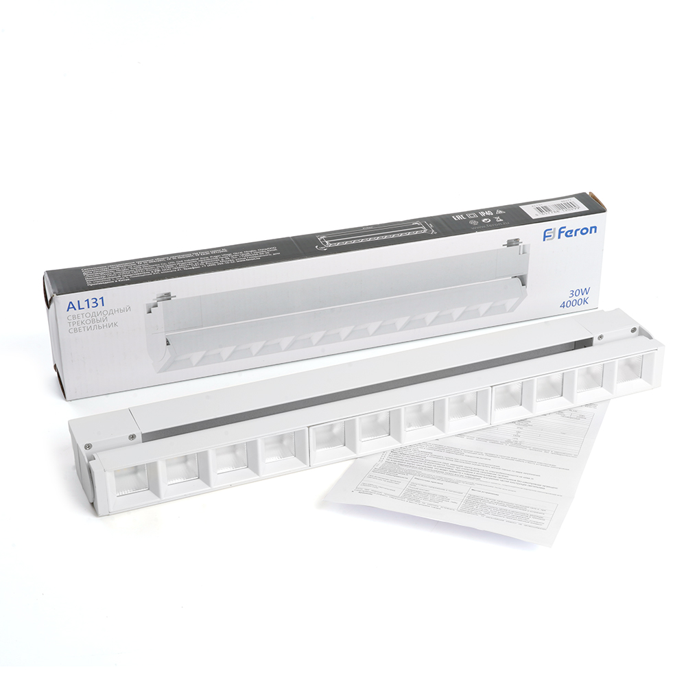 Трековый однофазный светильник Feron AL131 48377
