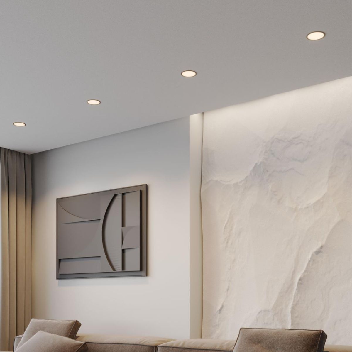 Встраиваемый светильник с переключателем цветовой температуры Novotech Wir Lante 359880