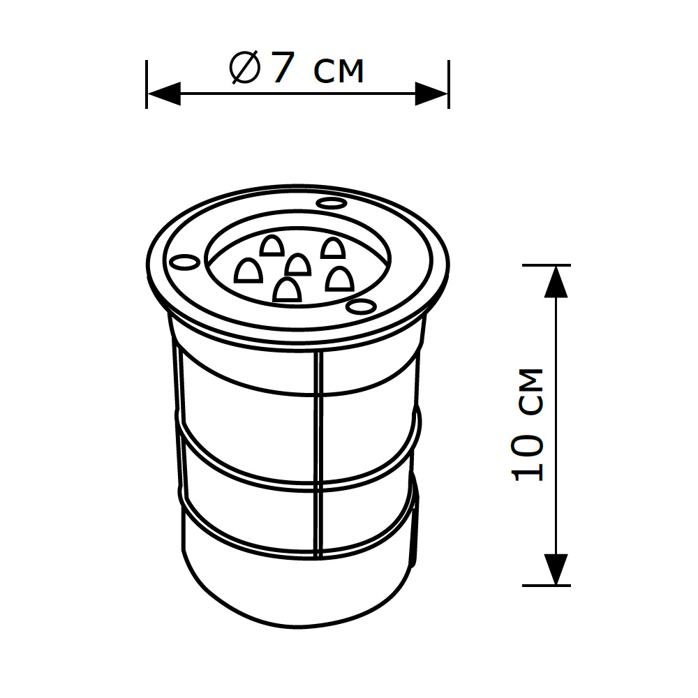 Грунтовый светильник LightHall Picco M LH062015