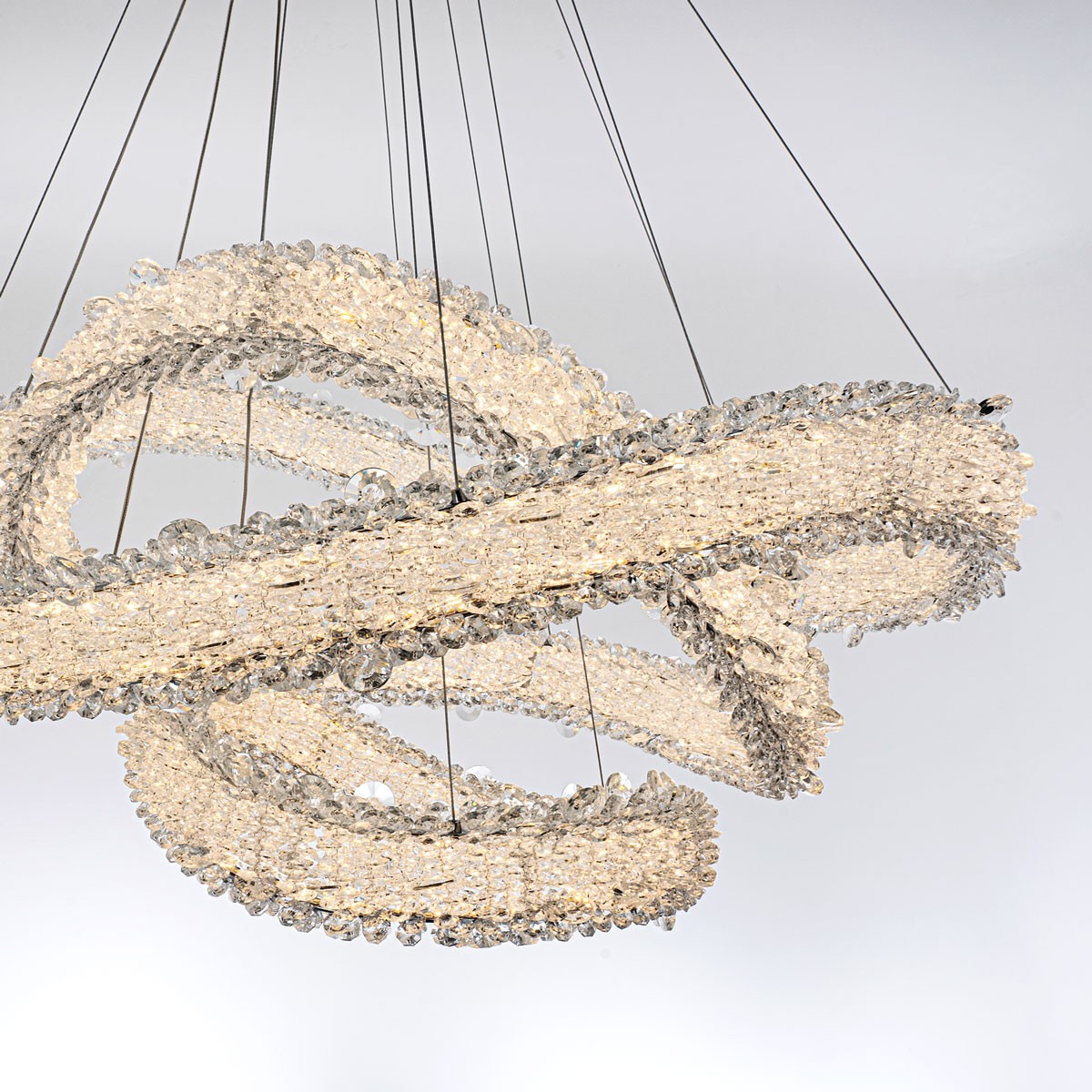 Подвесная люстра неоклассика Modestyle MS.5003.800.600.400 CR