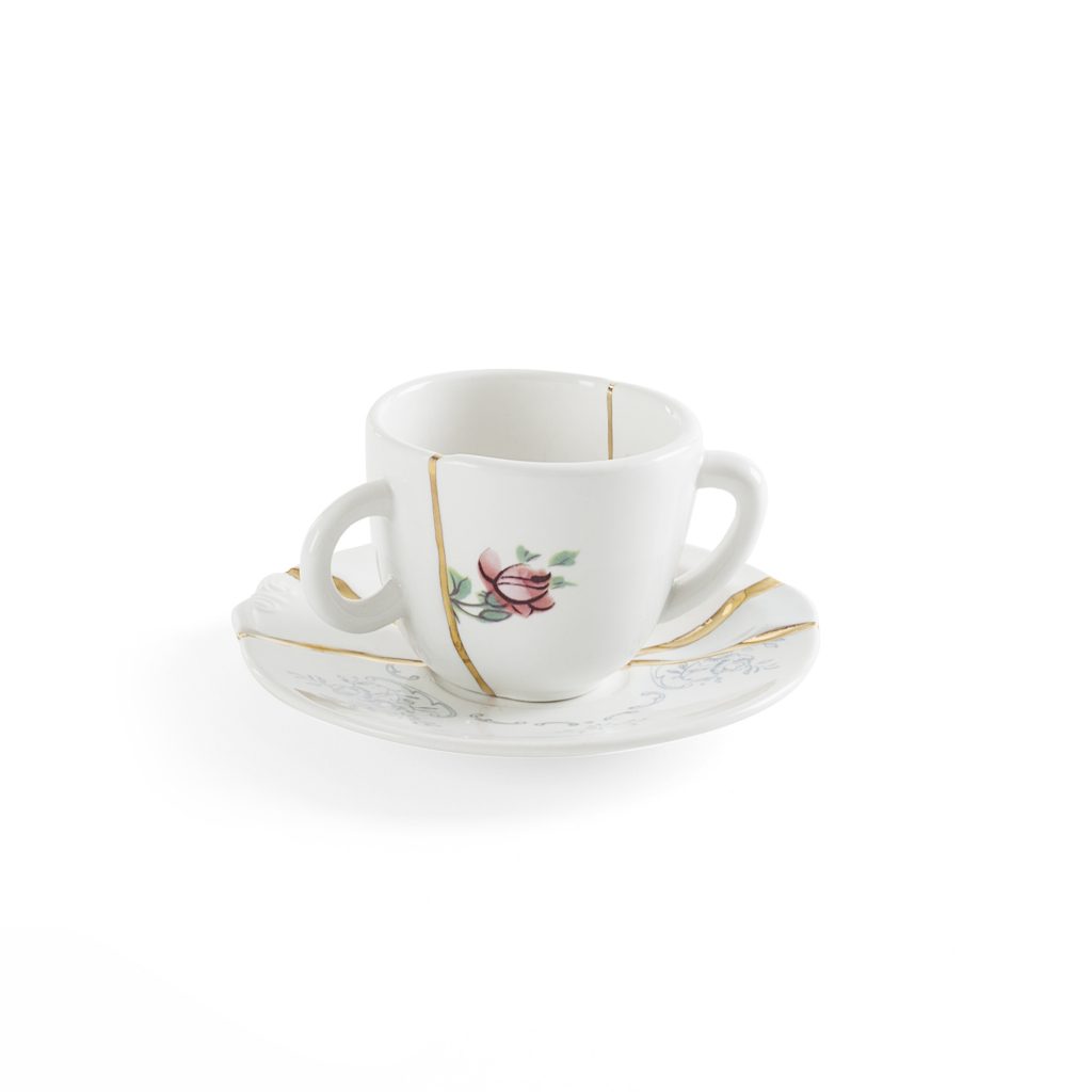 Блюдце с чашкой Seletti Kintsugi 09641