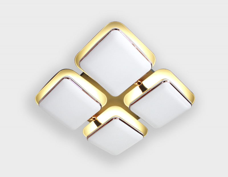 Накладная люстра Ambrella Light FG2034 WH 128W+48W D670*670