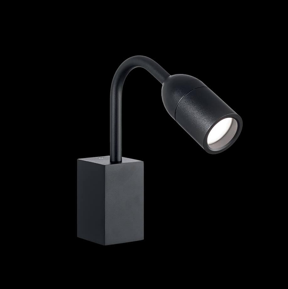 Уличный настенный светильник Ideal Lux Loop AP1 Nero 179124