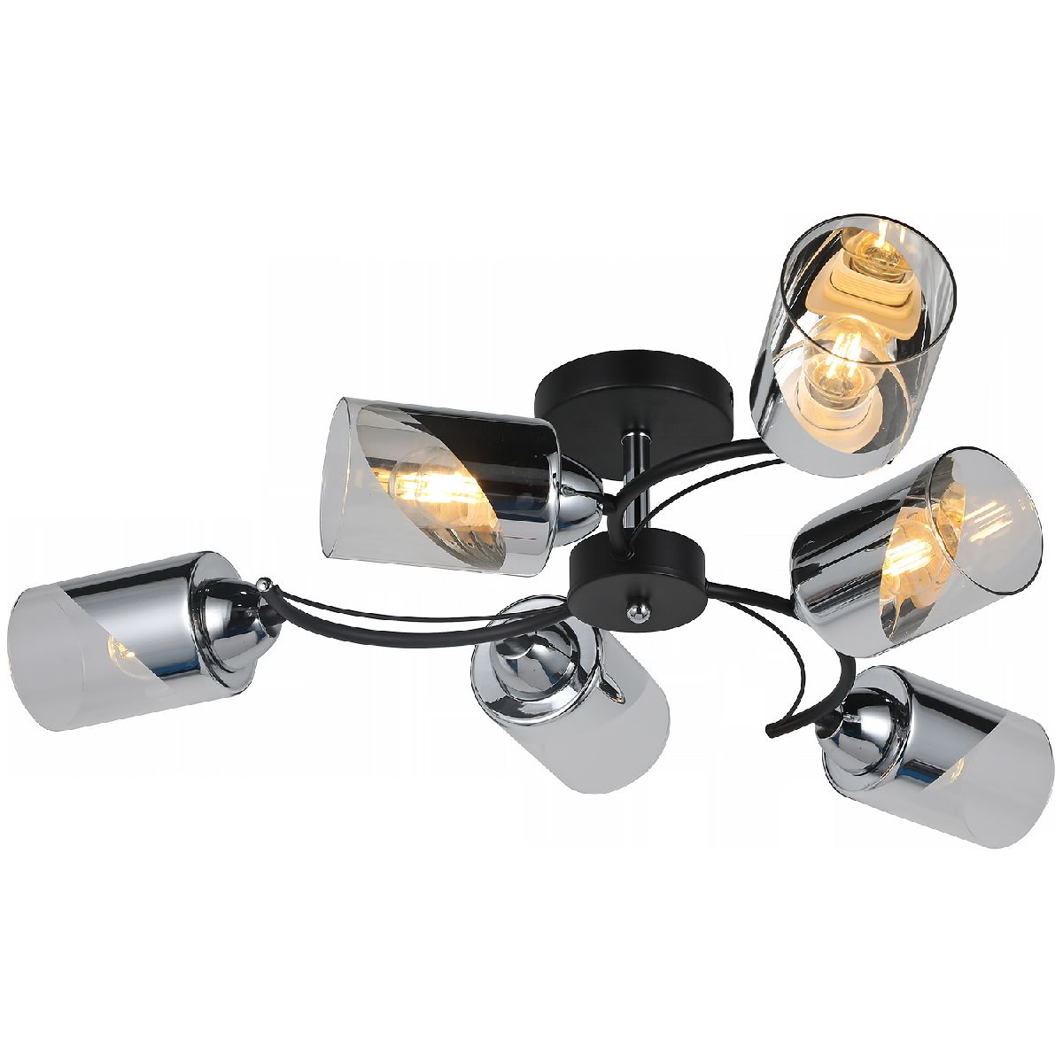 Люстра на штанге Illumico IL8208-6COU-79 BK CR