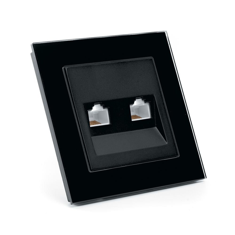 Розетка компьютерная 2-местная RJ-45 Stekker Катрин GLS00-7006-05 39509