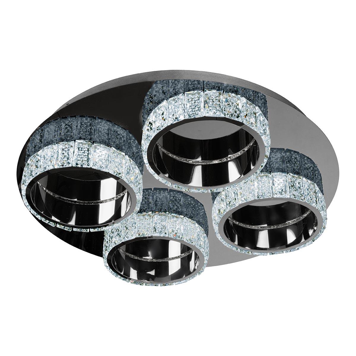 Потолочная светодиодная люстра с дистанционным управлением iLedex CRystal ice MX7212-36 CR