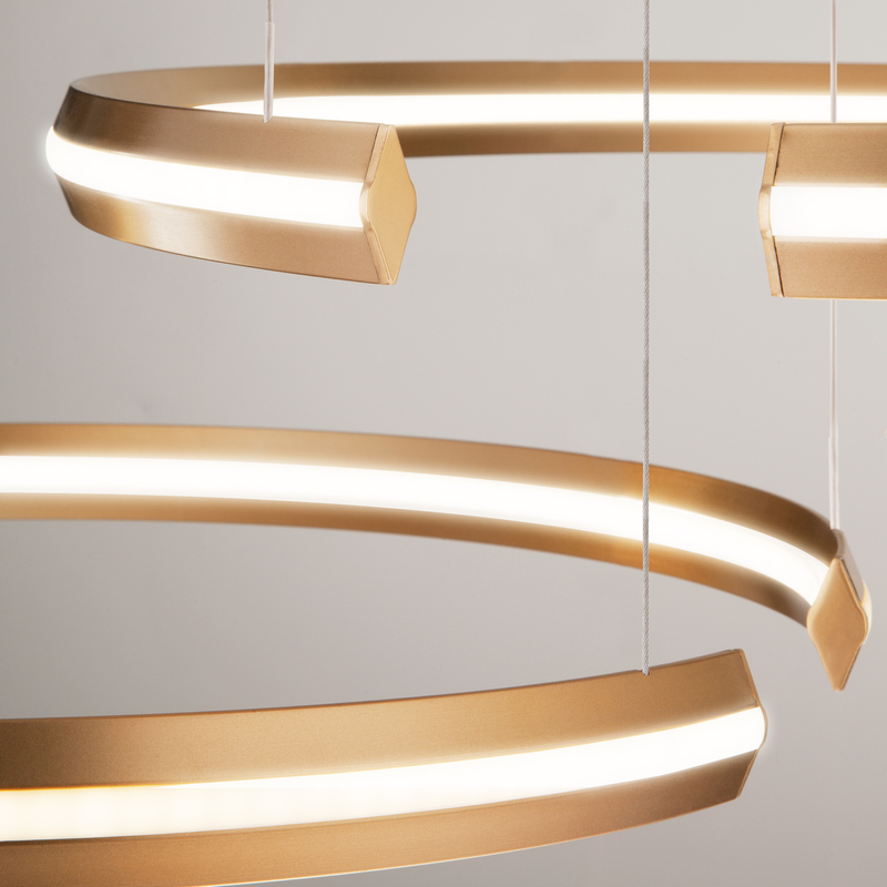 Подвесная люстра Eurosvet Gap 90280/3 золото Smart