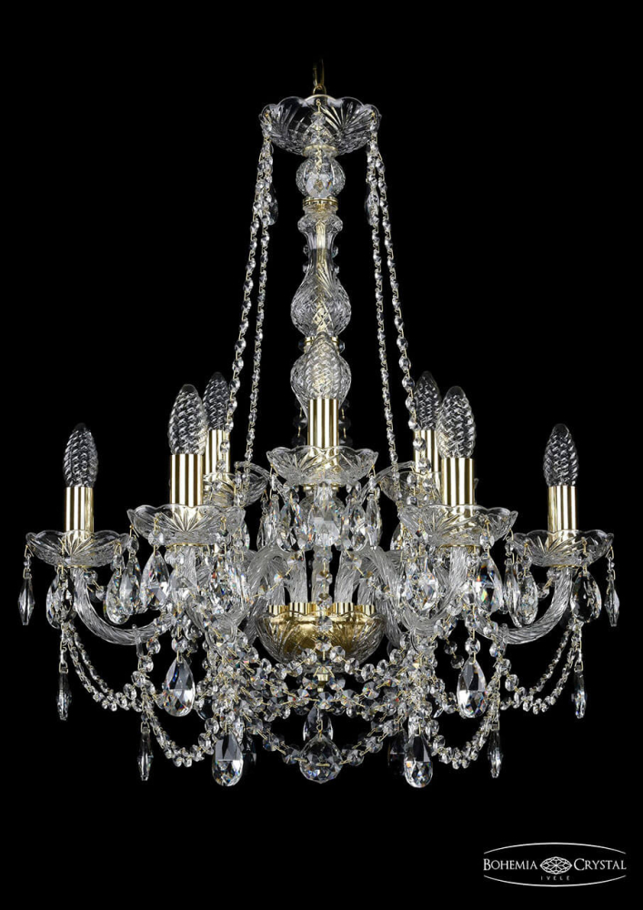 Подвесная люстра Bohemia Ivele 1411/6+3/195/h-66/G