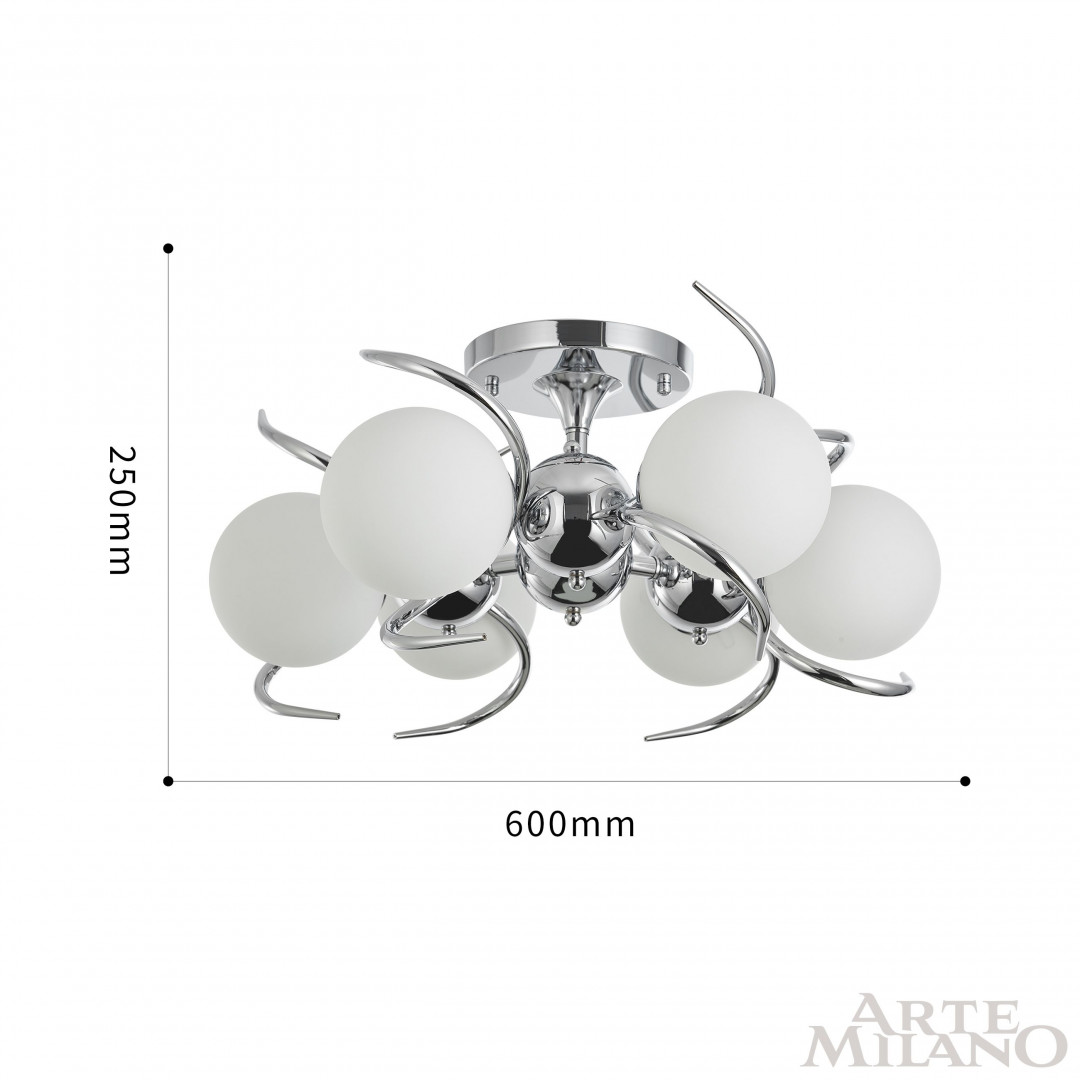 Потолочная люстра Arte Milano 271007/6C Ni