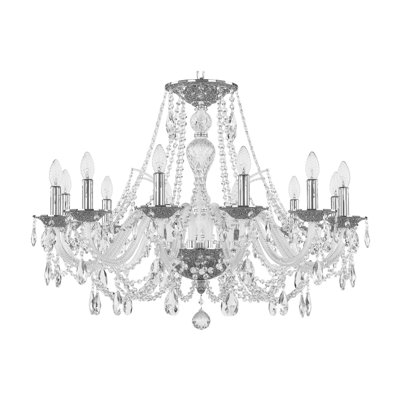 Подвесная люстра Bohemia Ivele Crystal 1605/12/300 Ni