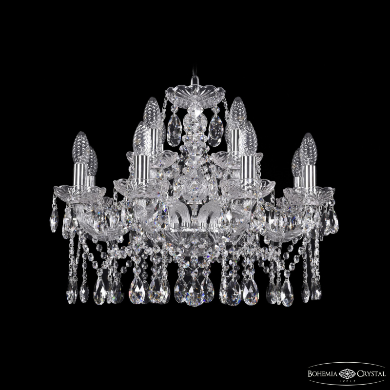 Подвесная люстра Bohemia Ivele Crystal 1413/8+4/200 Ni