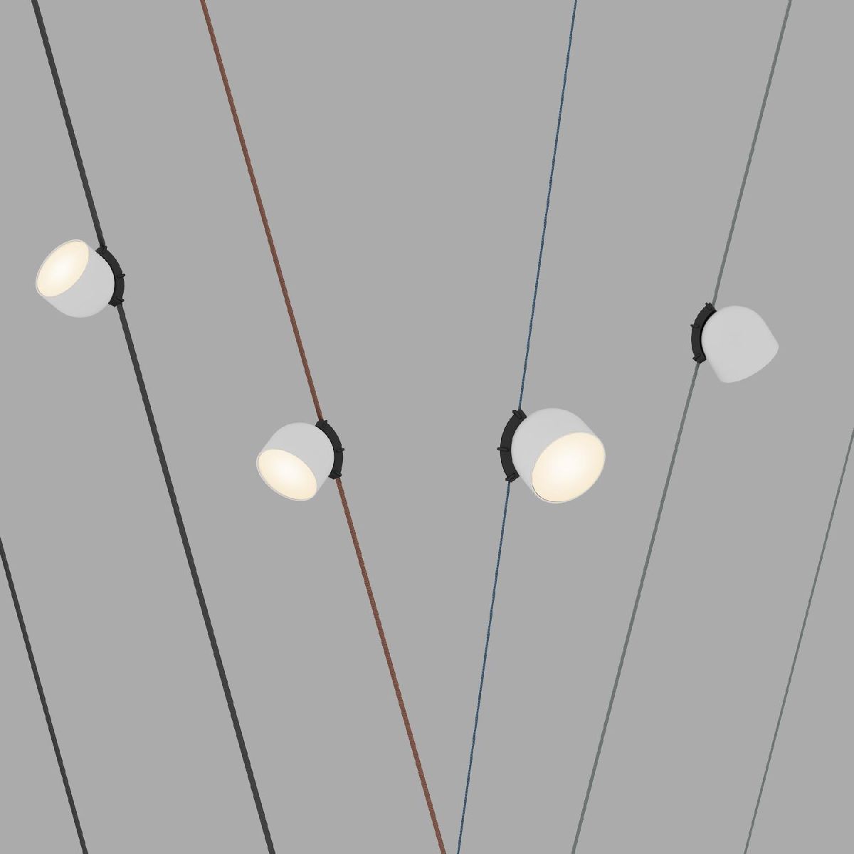 Трековый однофазный светильник Denkirs Belty Spot DK5543-WH+BK