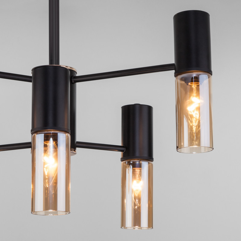 Люстра на штанге Eurosvet Tesoro 70125/6 черный Smart a053245