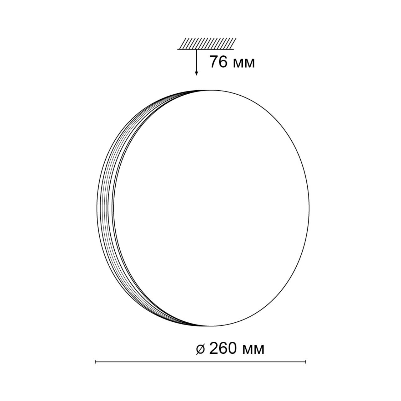 Настенно-потолочный светильник Sonex Lobio 3055/AL
