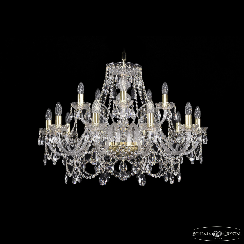 Подвесная люстра Bohemia Ivele Crystal 1411/10+5/300 G