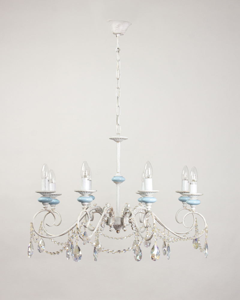 Подвесная люстра Abrasax Christel L.8303-8CREAM/G