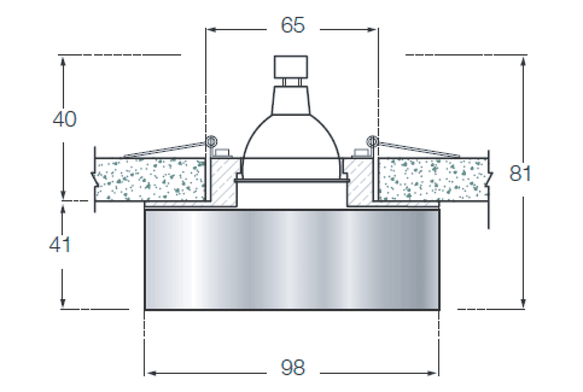 Встраиваемый светильник Donolux Downlight DL012Y/1