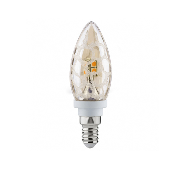 Лампа светодиодная Paulmann Е14 2,5W свеча золото/крошка 28174