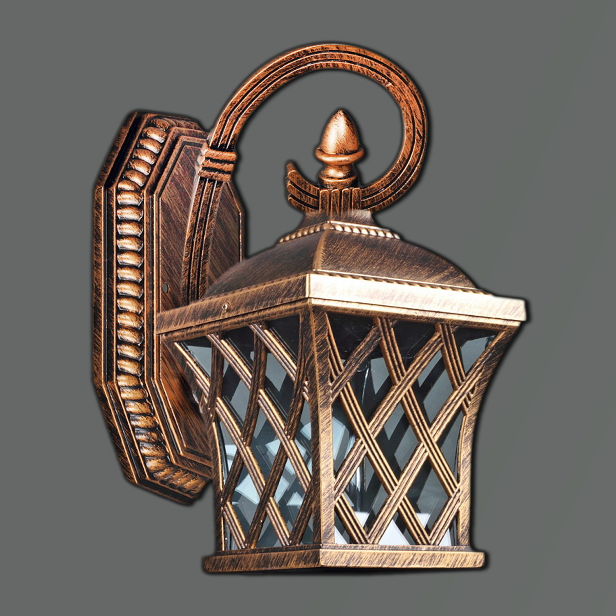 Уличный настенный светильник Reluce 09017-0.2-001W BKG