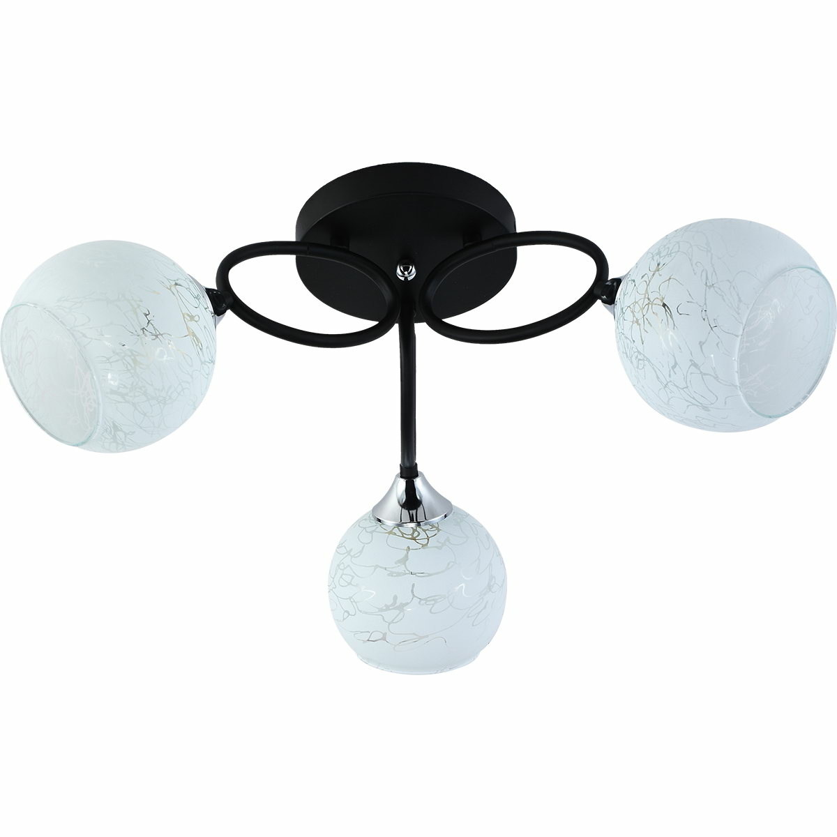 Люстра на штанге Reluce 01331-0.3-03 BK+CR