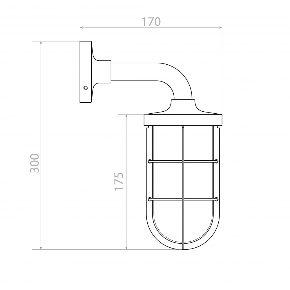 Уличный настенный светильник Covali WL-39971