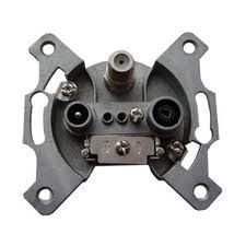 Розетка TV SAT R проходная Liregus Retro 29-231